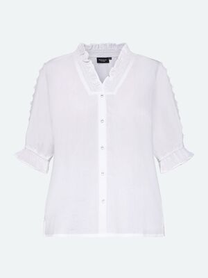 Signature valkoinen pitsisomisteinen pusero