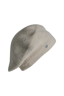 Beige kaksinkertainen neulos baskeri