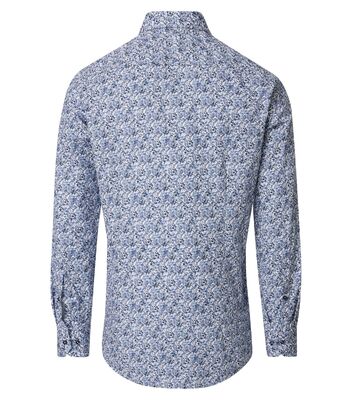 Venti modern fit sinivalkoinen kukkakuvioinen paita