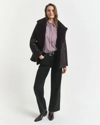 Gant paitapusero viininpunaisella ja valkoisella raidoituksella