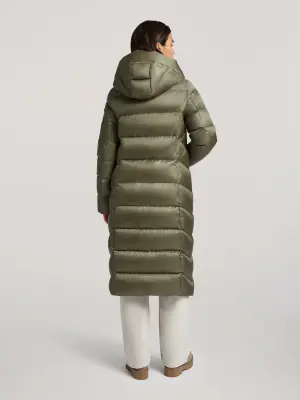 Reset salvianvihreä pitkä untuvatakki