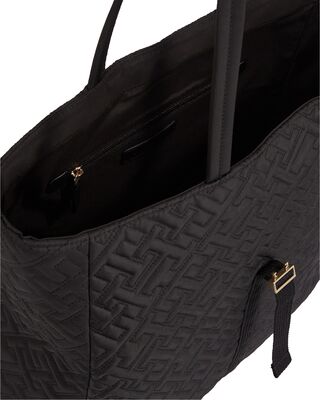 Tommy Hilfiger musta tikattu käsilaukku