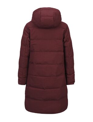 Ivalo viininpunainen lämmin untuvatakki