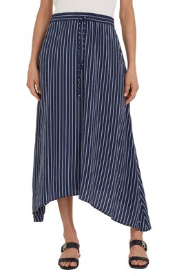 Tommy Hilfiger tummansininen raidallinen hame