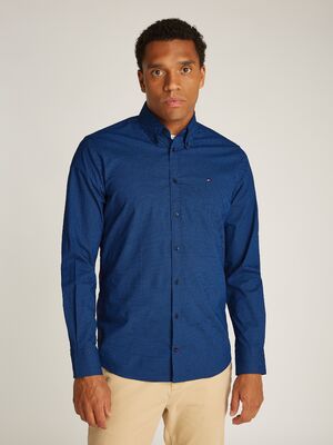 Tommy Hifiger sininen kuviollinen slim fit paita