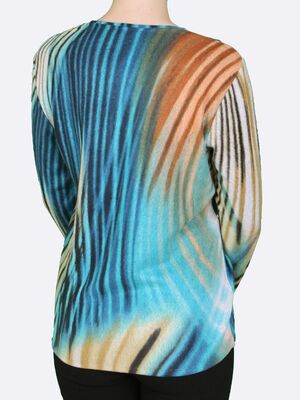 Lea H raikas kirjava neulepusero