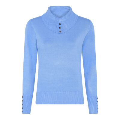 Micha vaaleansininen pooloneule