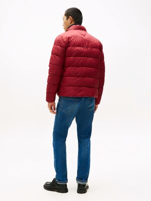 Tommy Hilfiger tummanpunainen toppapusakka