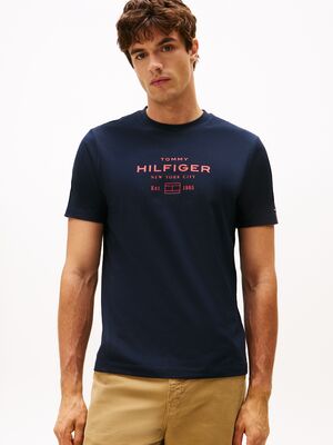 Tommy Hilfiger tummansininen regular fit t-paita