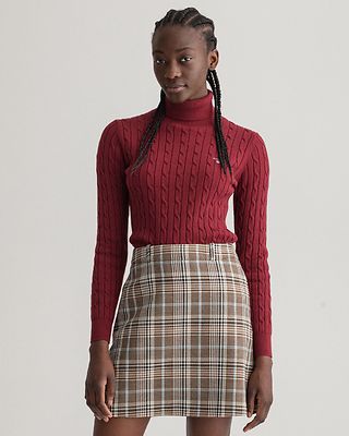 Gant tiilenpunainen neule poolo