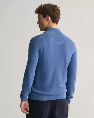 Gant vaaleansininen vetoketjullinen puuvillaneuletakki