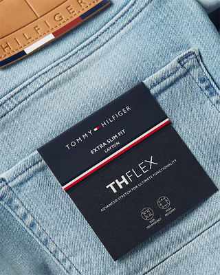 Tommy Hilfiger vaaleansiniset extra slim fit farkut