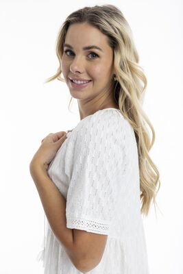 Orientique valkoinen kesämekko