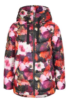 Frandsen raikas kukkakuvioinen talvitakki