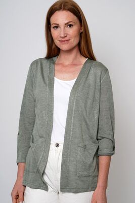 M.X.O oliivinvihreä neuletakki