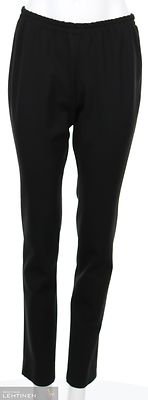 Modelian musta kapealinjainen housu kuminauhavyötäröllä