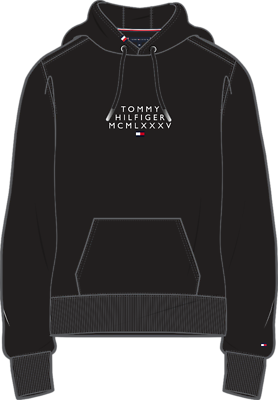 Tommy Hilfiger musta collegehuppari