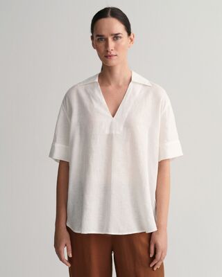 Gant valkoinen väljä pellavapusero