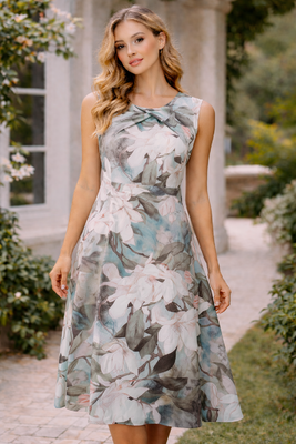 STI vaalenavihreä kellohelma mekko