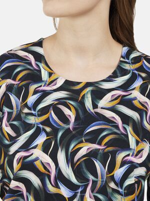 Signature värikäs kuviollinen trikoopusero