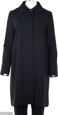 Dixi Coat musta polvimittainen kevättakki