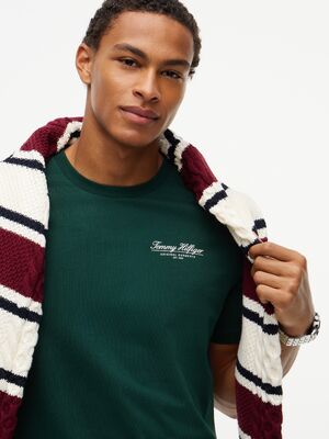 Tommy Hilfiger metsän vihreä regular fit t-paita