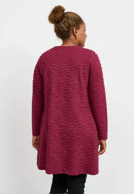 Pont Neuf viininpunainen A-linjainen tunika