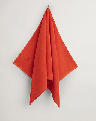 Gant oranssi luomupuuvilla kylpypyyhe