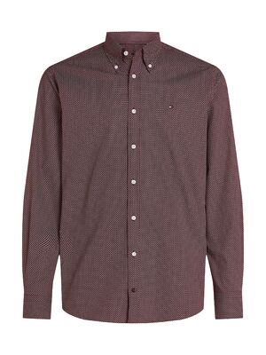 Tommy Hifiger viininpunainen kuviollinen slim fit paita