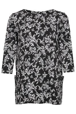 STI mustavalkoinen trikoo pusero