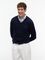 Tommy HIlfiger tummansininen puuvillaneule