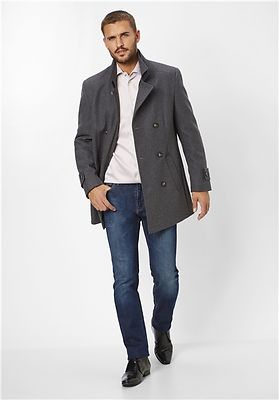 S4 harmaa nuorekas villakangastakki