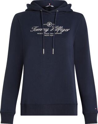 Tommy Hilfiger tummansininen college huppari