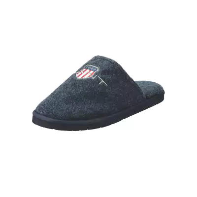 Gant tummansiniset villaflanelli aamutossut karvavuorella