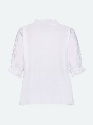 Signature valkoinen pitsisomisteinen pusero