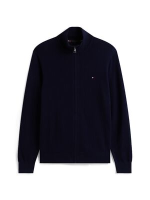 Tommy Hilfiger tummansininen puuvilla-kasmirneuletakki