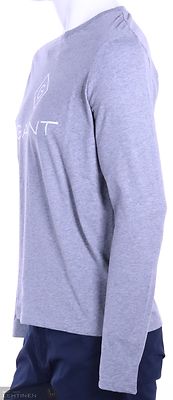 Gantin harmaa pitkähihainen t-paita