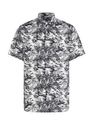 Tommy Hilfiger kuviollinen regular fit lyhythihainen pellavapaita