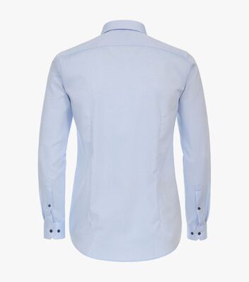 Venti vaaleansininen body fit kauluspaita