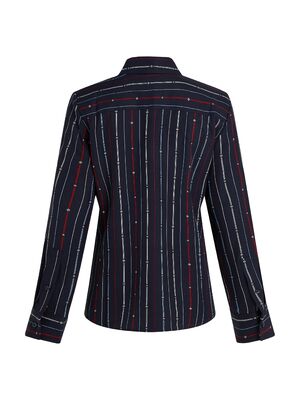 Tommy Hilfiger tummansininen paitapusero rusettikauluksella