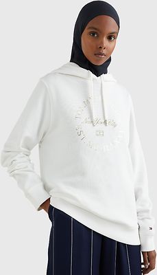 Tommy hilfiger valkoinen college huppari