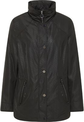 Lebek musta kuviollinen kevättakki