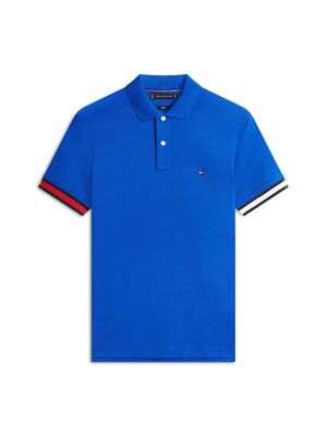 Tommy Hilfiger kirkkaansininen kevyt pikeepaita