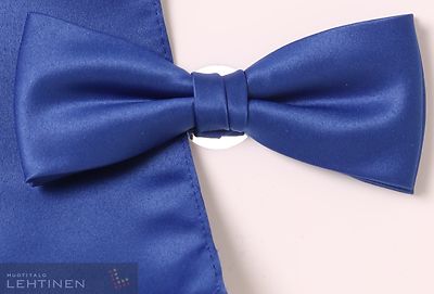 Matex sähkönsininen rusetti ja taskuliina