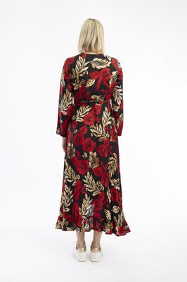 Orientique pitkähihainen kietaisumekko