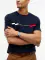 Tommy Hilfiger regular fit tummansininen logo t-paita