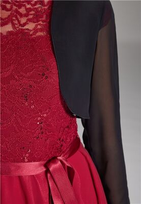 Swing musta sifonki bolero