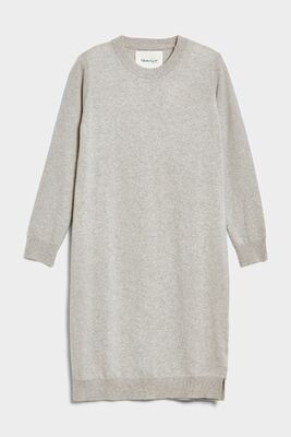 Gant vaaleanharmaa villaneule mekko