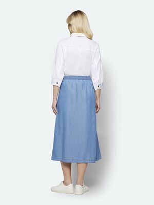 Signature farkunsininen midimittainen hame