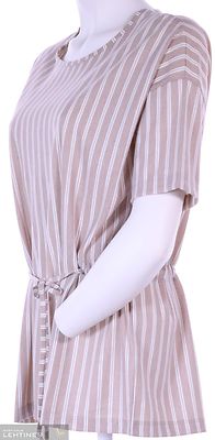 Lea H beige raidallinen pusero